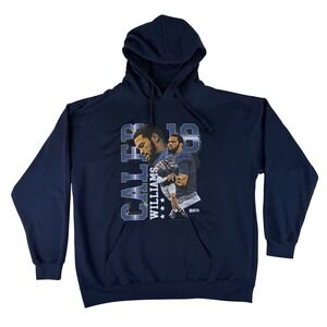 Zuni Sportswear Hoodie Mens XL Navy Blue Caleb Williams Chicago Bears NFLPA 18